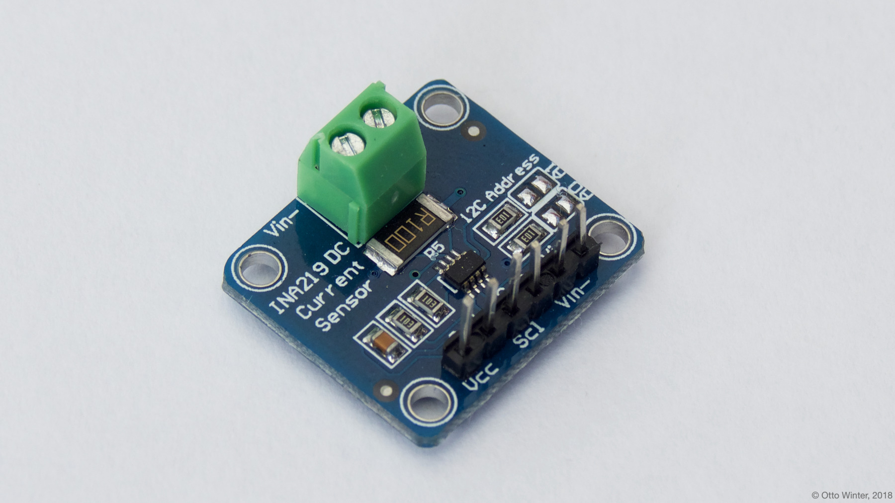 w7 INA219 DC current sensor حساس الجهد - التيار - والقدرة الكهربائية