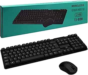 كيبورد و ماوس ليزري  keyboard +mouse wireless TJ-808
