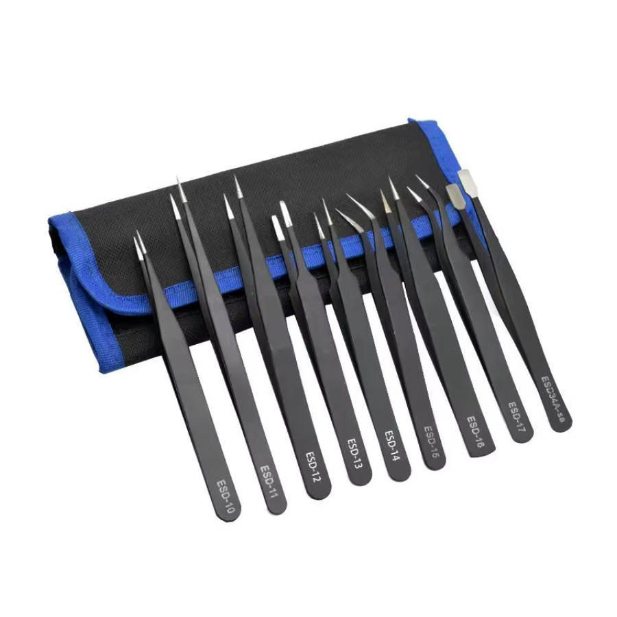 ESD Tweezers Set (9 pcs) ملقاط‏