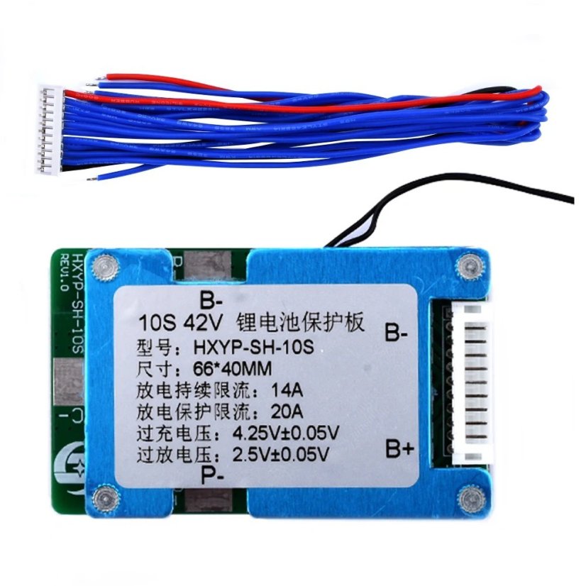 SP7 10S 14A Li-ion BMS Battery Protection for 18650 لوحة حماية بطاريات لعشرة خلايا