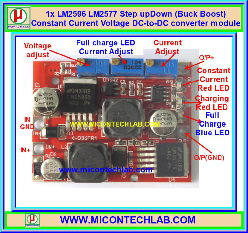 Y5 Step Up Down Buck Boost Converter, Voltage Regulator XY-SJVA منظم جهد خافض ورافع جهد