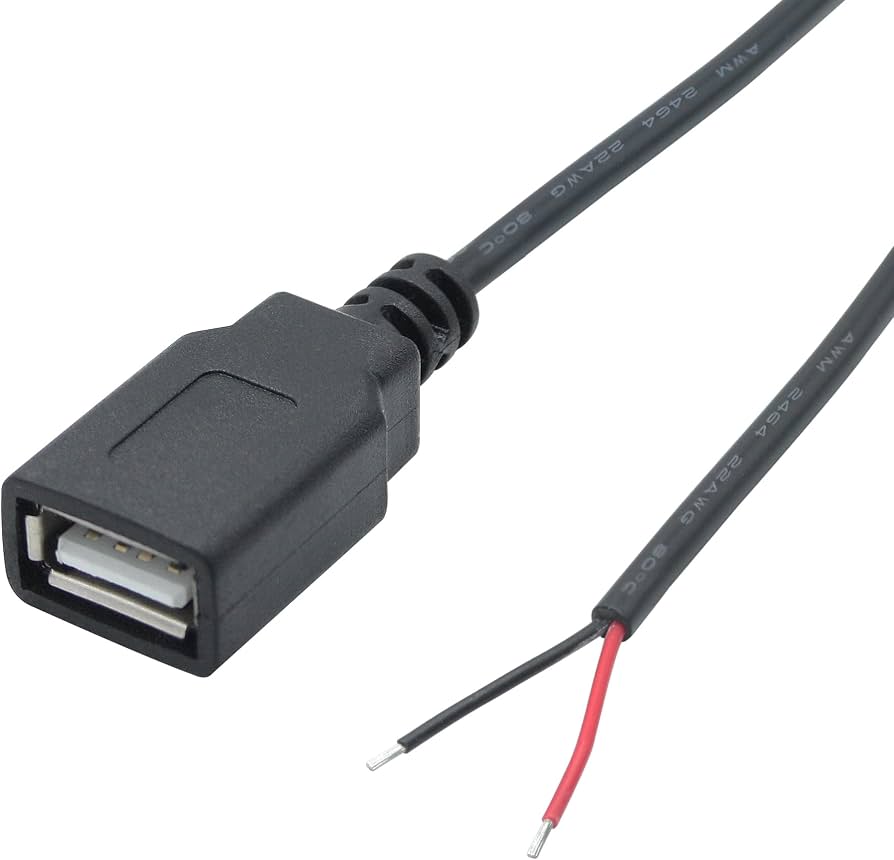VW1 USB Female 2Pin Connector قاعدة