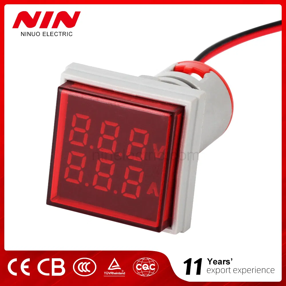 F11 -ZN30  dc volt meter led red دائري display