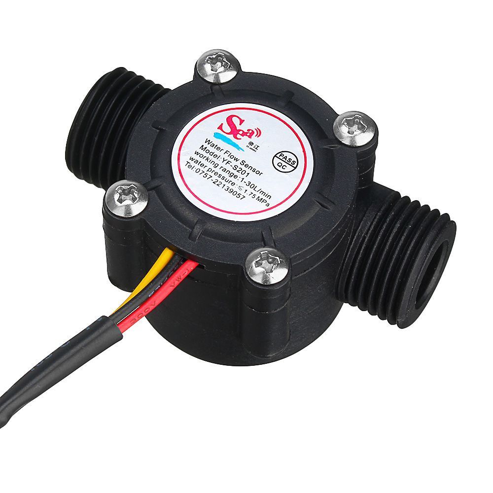 J11 water flow sensor (sea) yf-s201 flowmeter G1/2 0.3-6L مستشعر تدفق المياه
