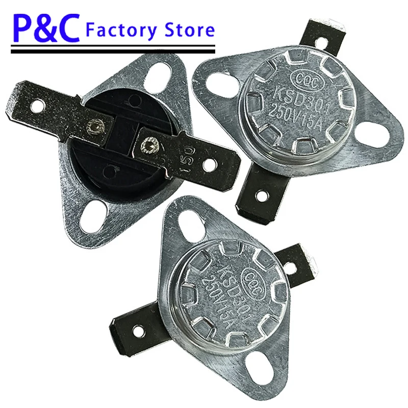 VX4 Thermostat KSD301 140C 250V 15A  ثرموستات حراري