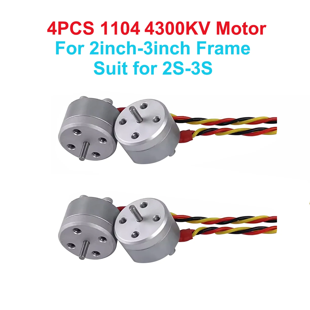 V7 Brushless motor 1104 4300kv 4pcs محرك بروشليس 4قطع