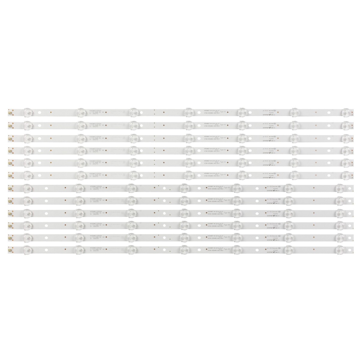 مسطرة عمودي   LED SET 12PCS 6 LAMP 6V  "55