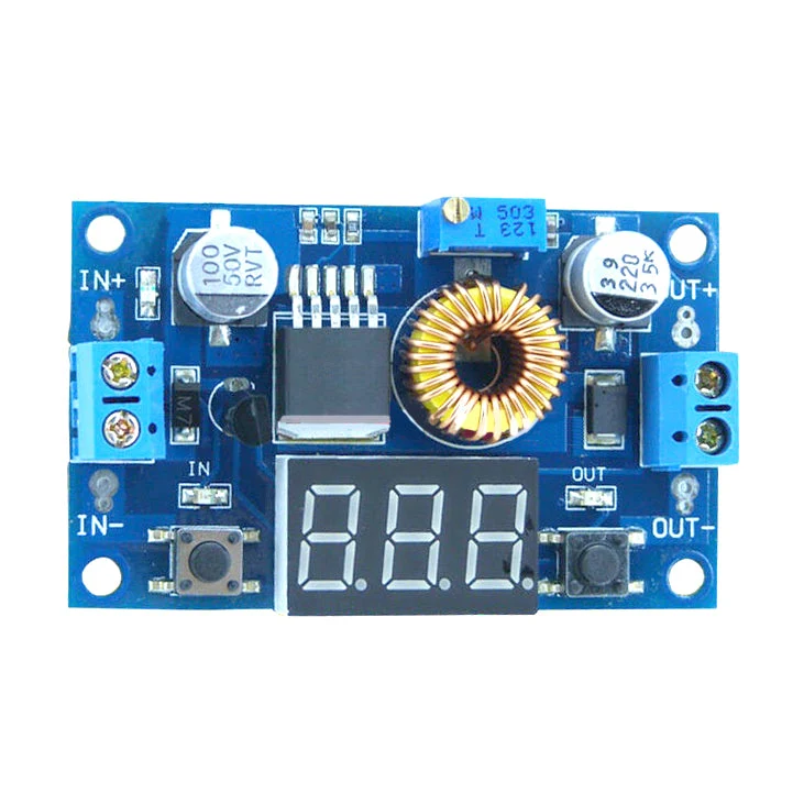 Y9 dc-dc Step Down Voltage With LED Voltmeter USB Out خافض جهد مع شاشة الكترونية