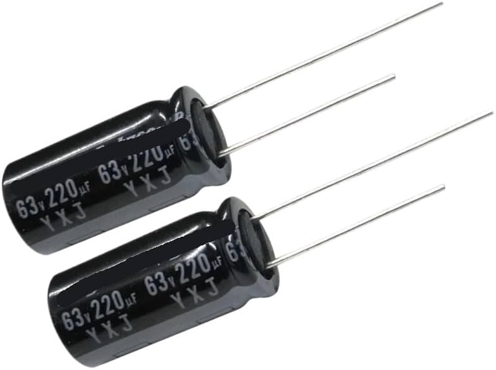 63v220uF Electrolytic Capacitor مكثف كيميائي