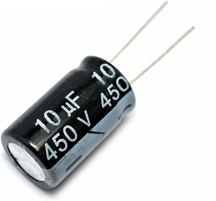 450v10uF Electrolytic Capacitor مكثف كيميائي
