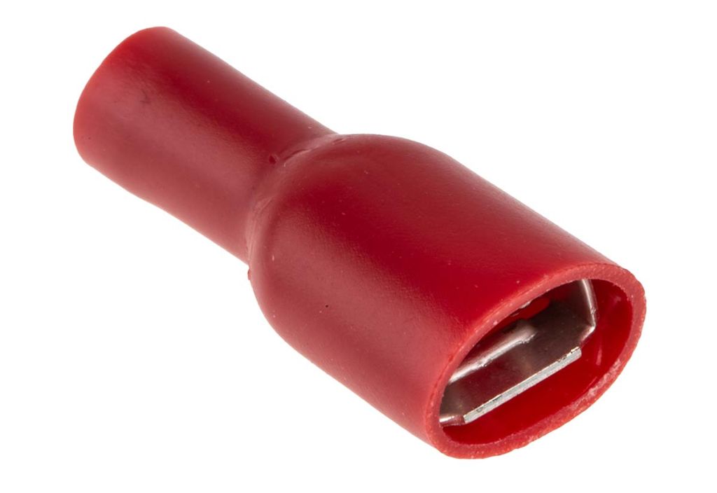 نهاية سلك S1 Female Spade 6.3mm red