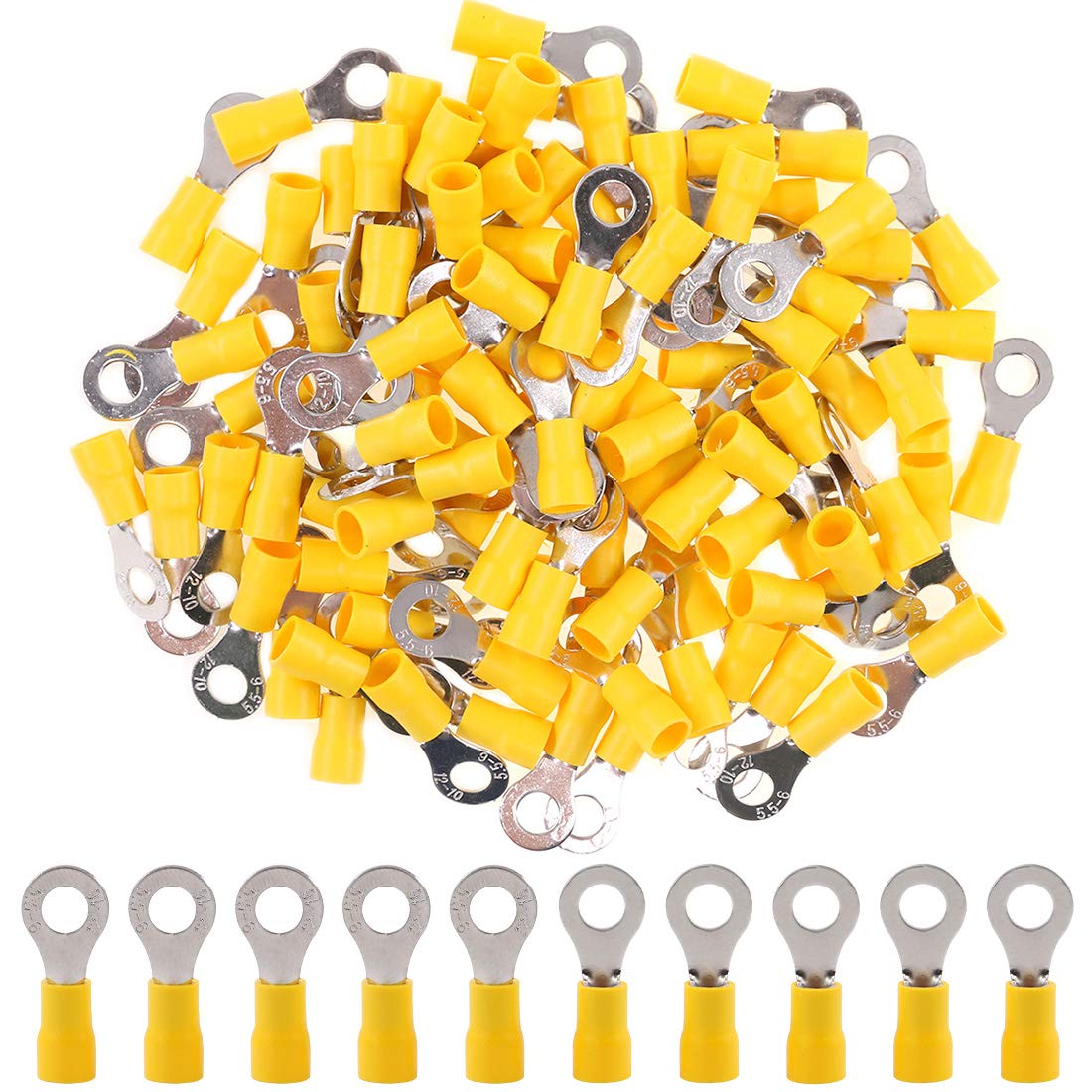 نهاية سلك S1 Female Spade 6.3mm yellow