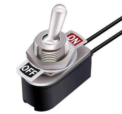 Toggle switch no off on 2a 250vac مربع