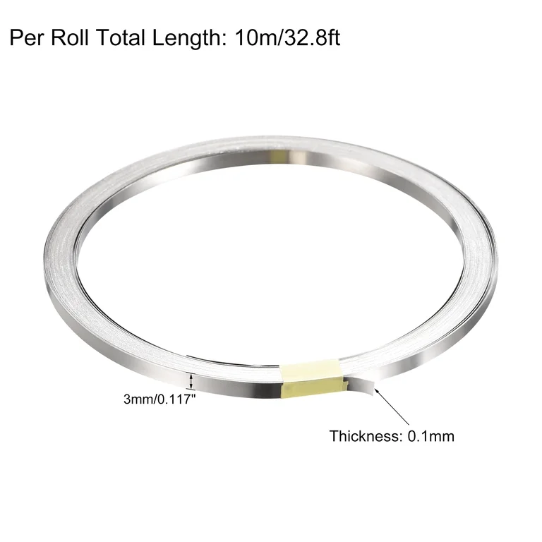 شريط نيكل Nickel Strip 0.1mm*3mm (10m)