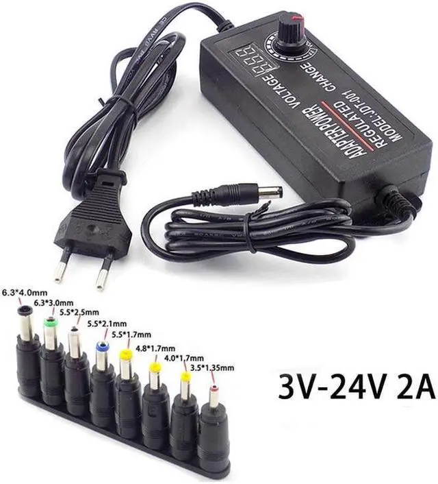 adapter power regulated 001 3v-24v 2a