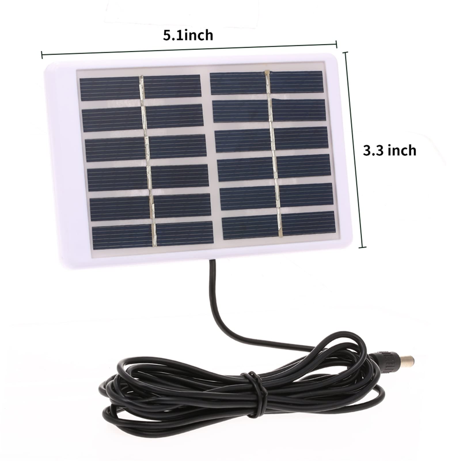 solar Panel 6v 1.2w 130*85 + CABLE لوحة شمسيه