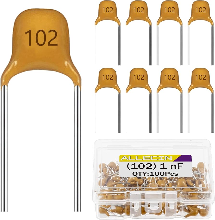 SU13-ceramic capacitor  1NF 102مكثف عدسي