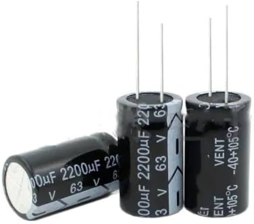 63v2200uF Electrolytic Capacitor مكثف كيميائي