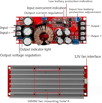1200W 20A DC-DC BPPST CONVERTER STEP UP 10-60V TO 12-90V