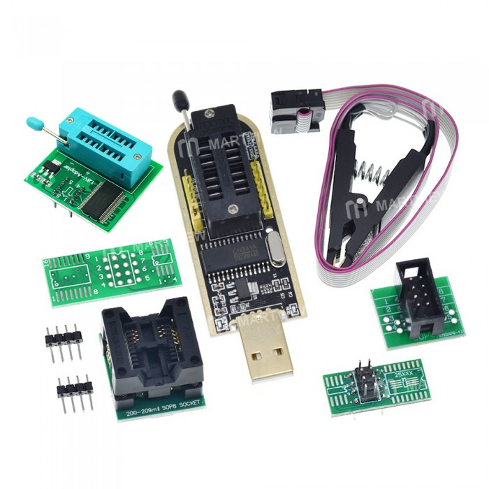 H7 CH341A CH34124 + SOIC8 SOP8 Programmer مبرمجة فلاشات وإيبروم