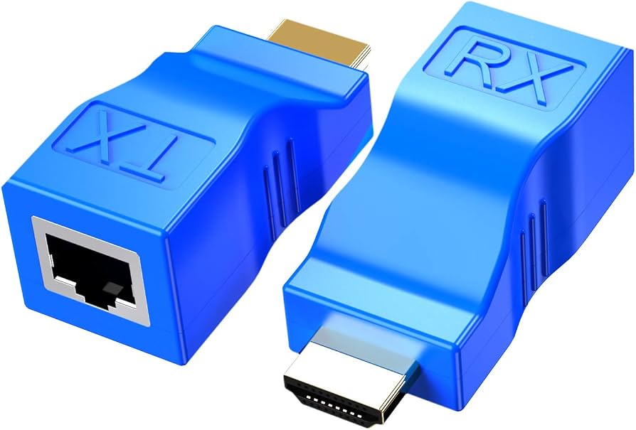 Dual Port HDMI Extender CAT5-CAT6 30M