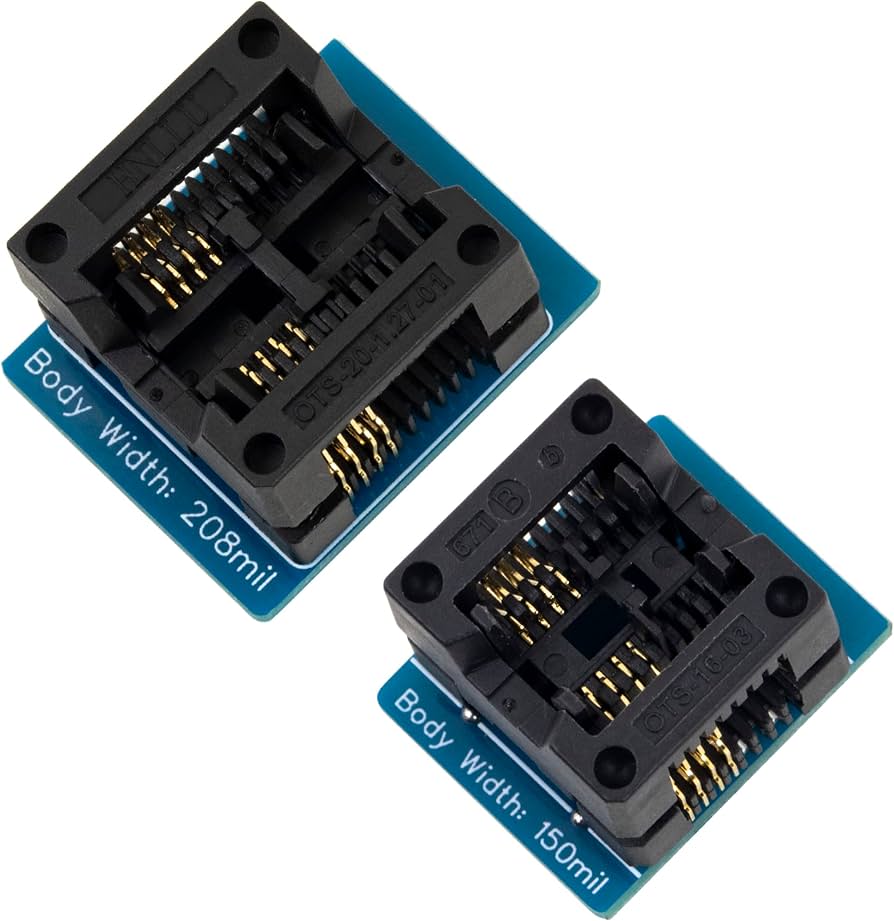 TH10 SOP8 to DIP8 Programmer Test Socket 150mil كرسي مبرمجة فلاشات