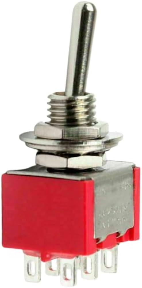TH12 mini Toggle switch 4mm 6PIN (smts) مفتاح تبديل