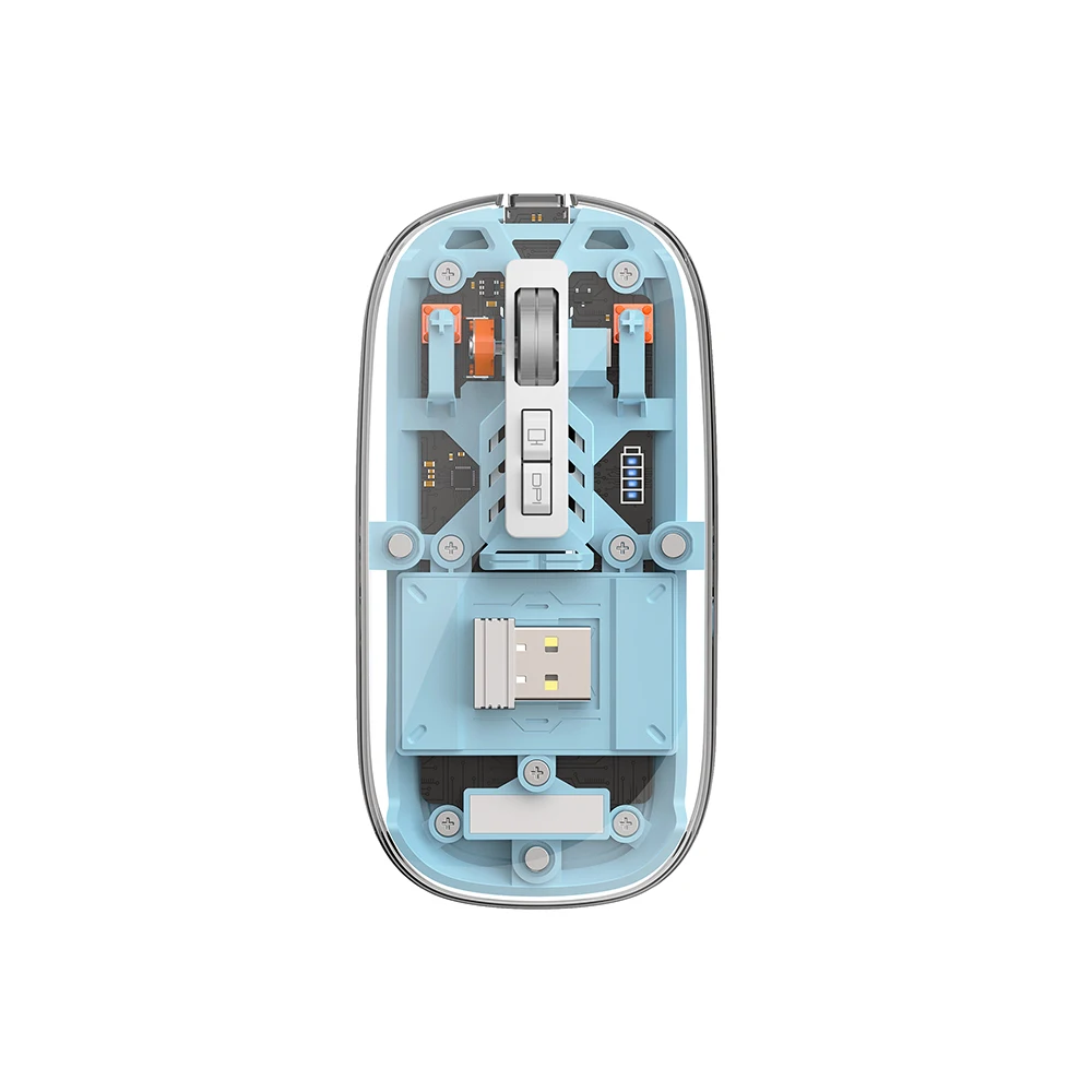 WIWU Crystal Wireless Mouse VM105 Mouse Dual Bluetooth + 2.4G