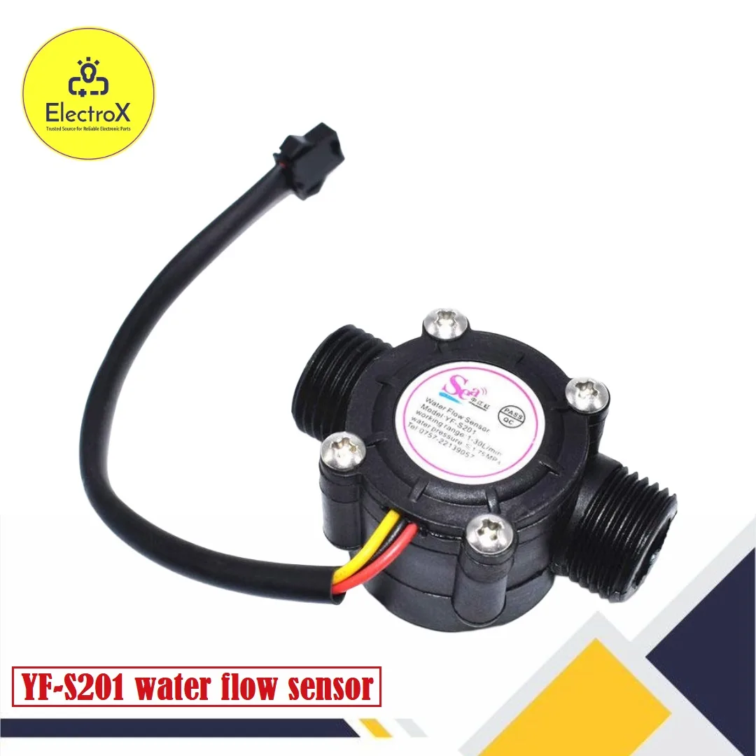 J11 water flow sensor (sea) yf-s201 flowmeter G1/2 1-30L  مستشعر تدفق المياه