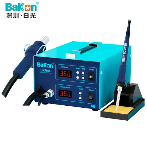 2 in 1 BaiKnn 701D Soldering Welding Station كاوية بخارية ولحام