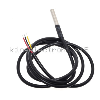 DS18B20 Waterproof Digital Thermal Probe 1m 12 pit digatel صناعي