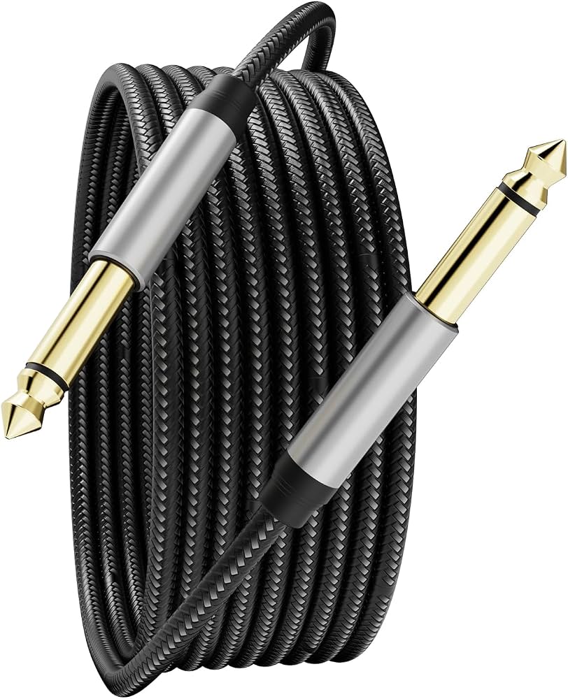 jack cable 6.35mm male mono