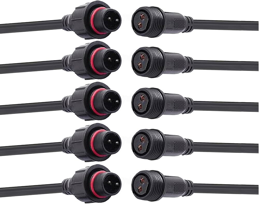 waterproof 2 pin connector led فيشات