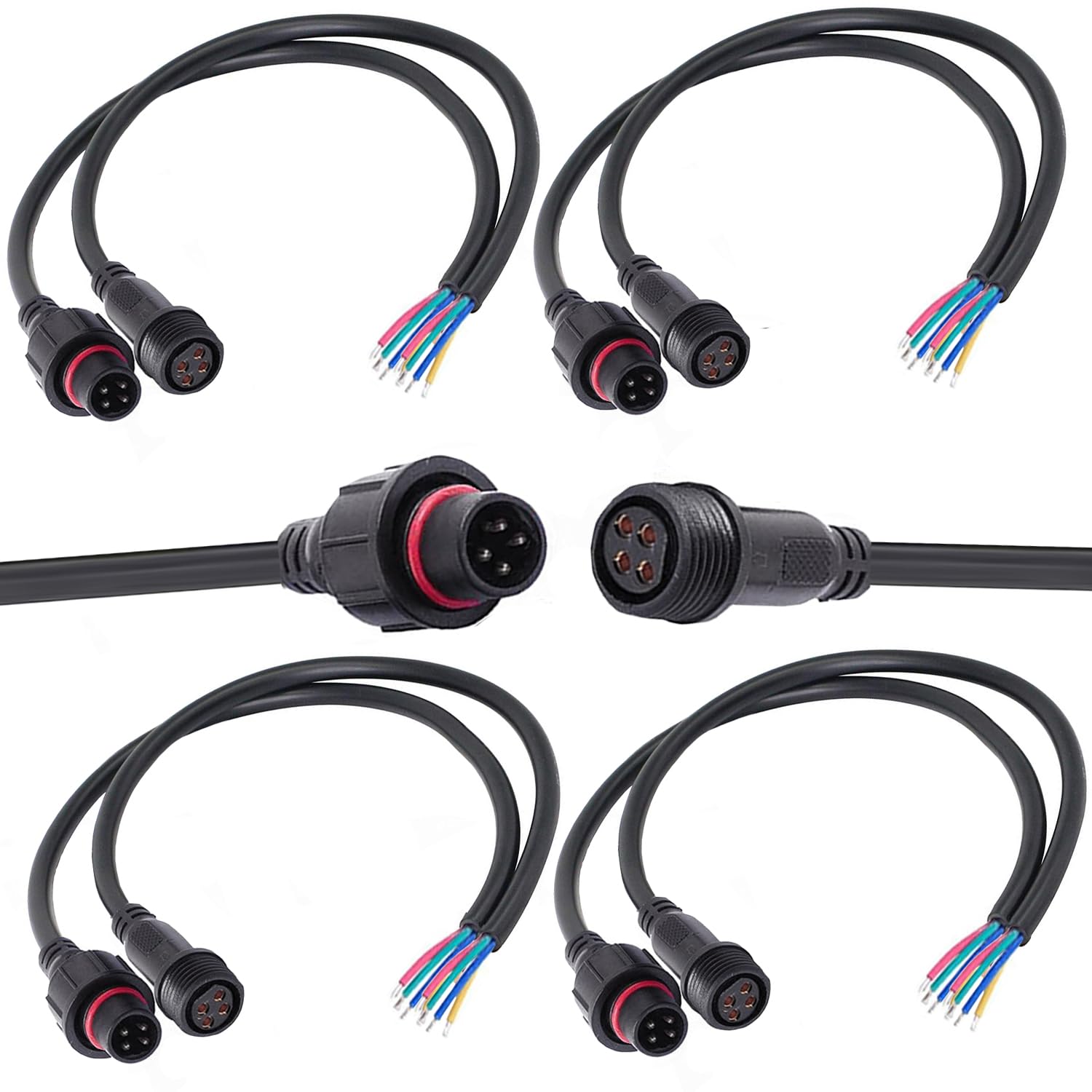 waterproof 4pin connector led فيشات