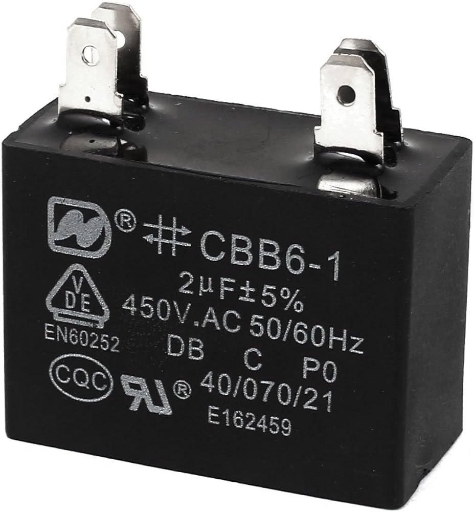 CBB61 450V2UF Motor Capacitor 4pin مكثف لحام