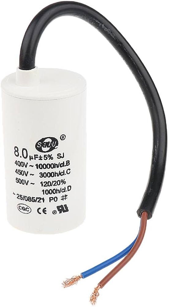 CBB61 450V8UF Motor Capacitor 4pin مكثف لحام