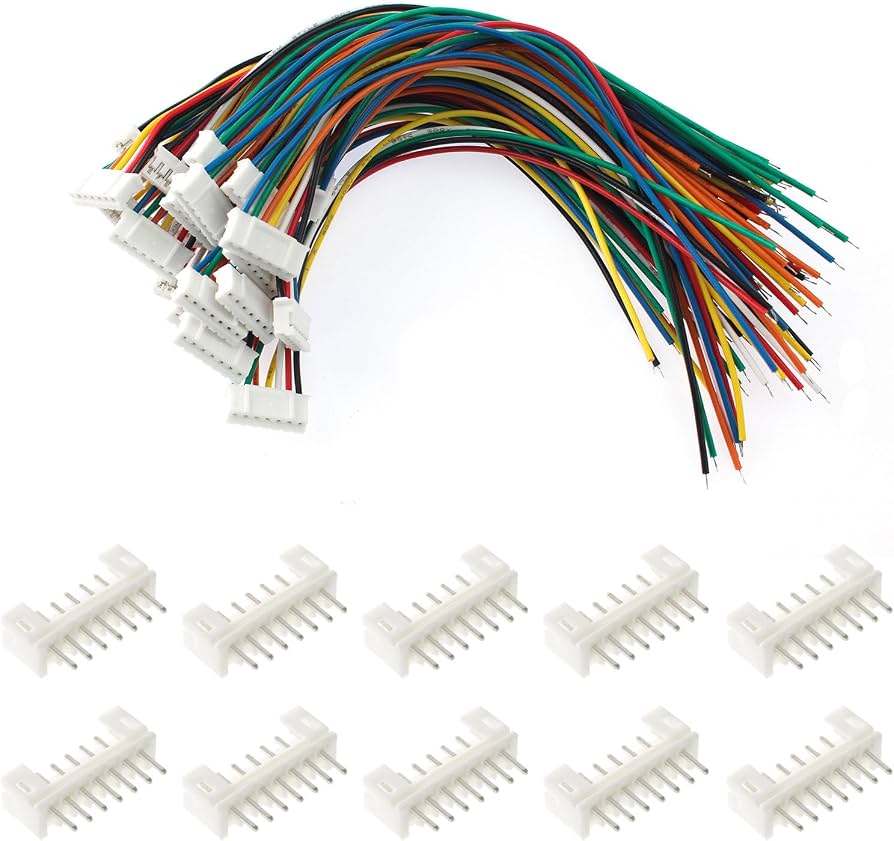 7PIN ph2.54mm m/f plug اسلاك