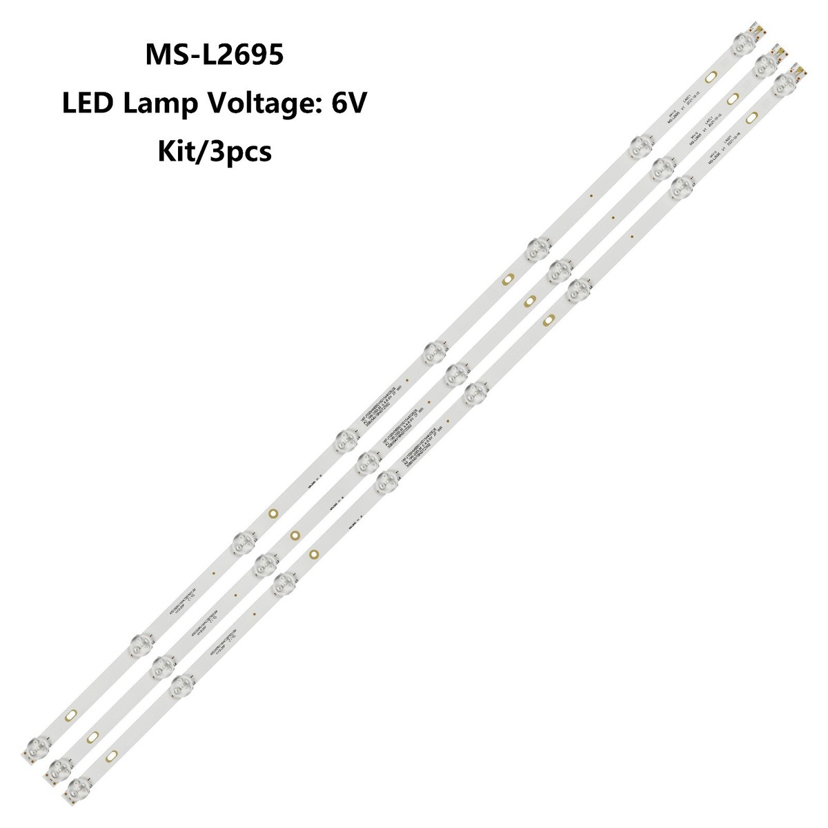شريط اضاءة شاشة 40 LED Backlight Strip 6V 8LED (3pcs)