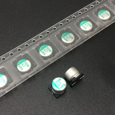 10v47uF SMD Electrolytic Capacitor مطبوع مكثف كيميائي