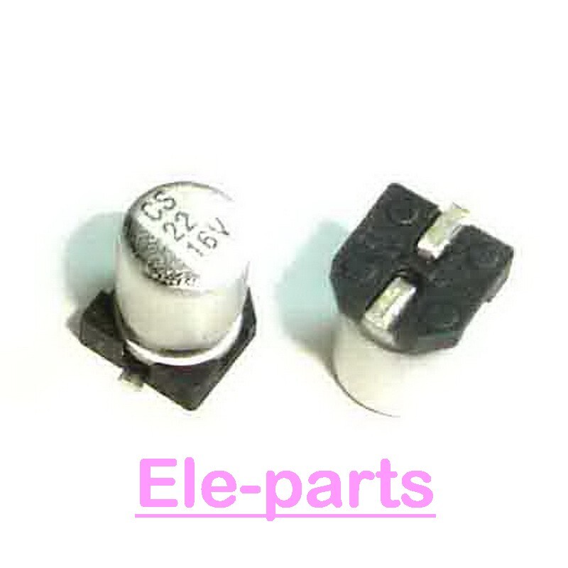 16v22uF SMD Electrolytic Capacitor مطبوع مكثف كيميائي