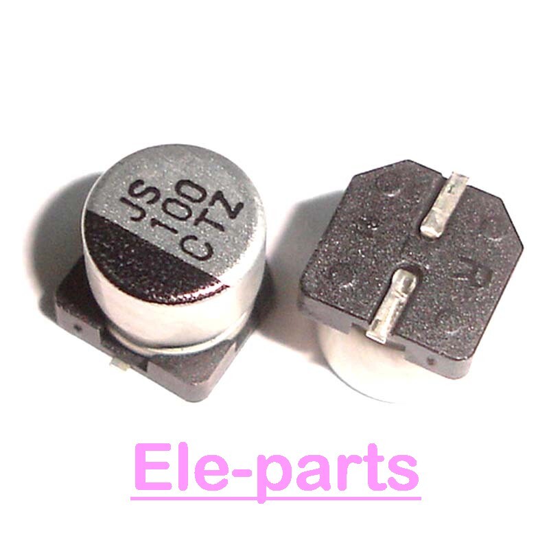 16v100uF SMD Electrolytic Capacitor مطبوع مكثف كيميائي