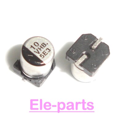 35v10uF SMD Electrolytic Capacitor مطبوع مكثف كيميائي