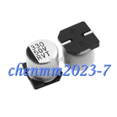 50v330uF SMD Electrolytic Capacitor مطبوع مكثف كيميائي