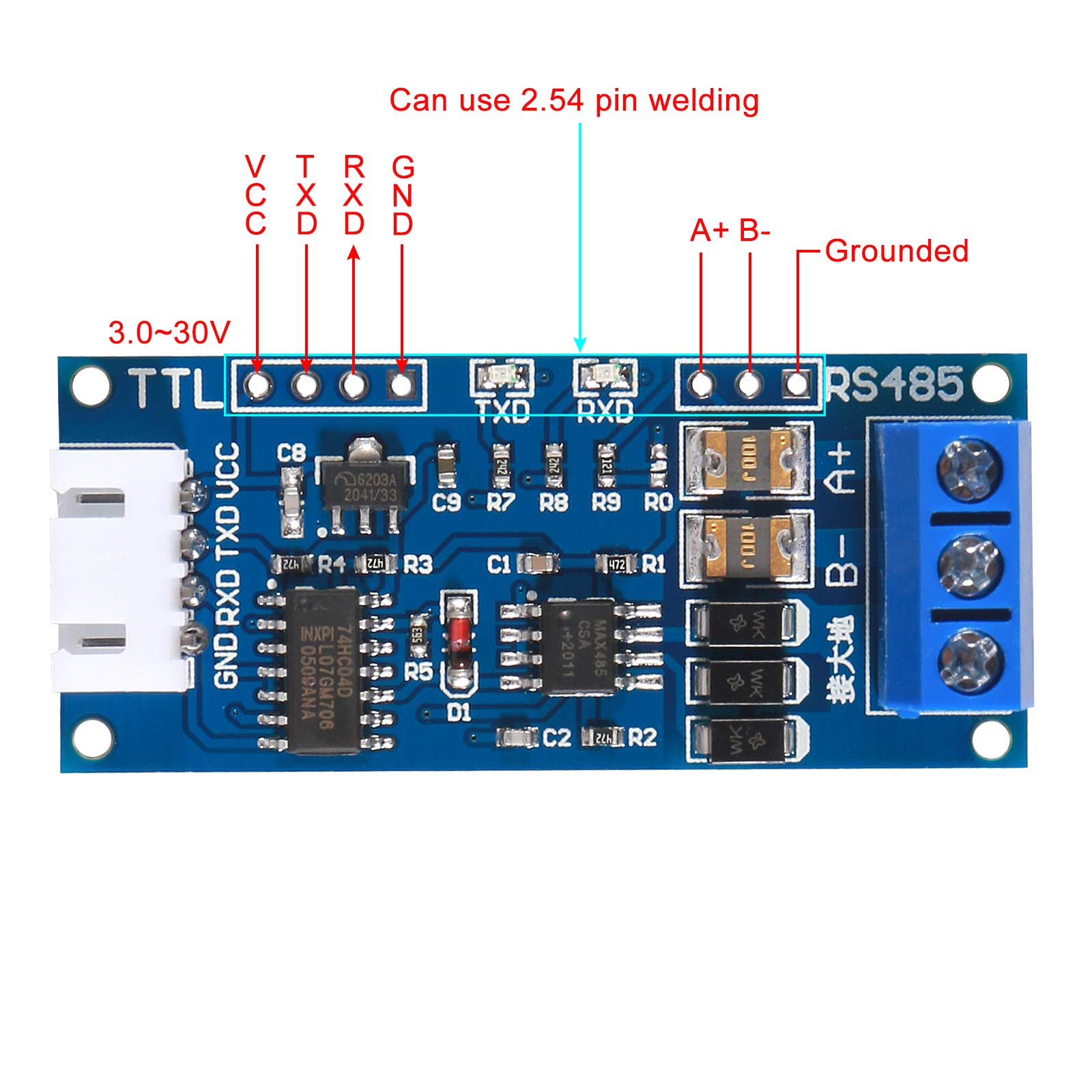 G7 299 TTL to RS485 Converter
Module  وحدة تحويل اشارات