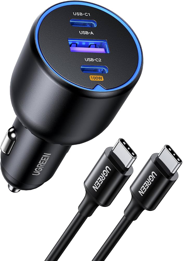 car charger type c and 2usb/3usb