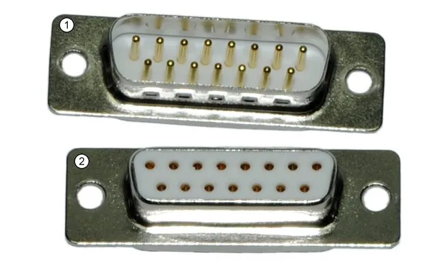 TA2 plug D-sub  connector  15pin غطاء
