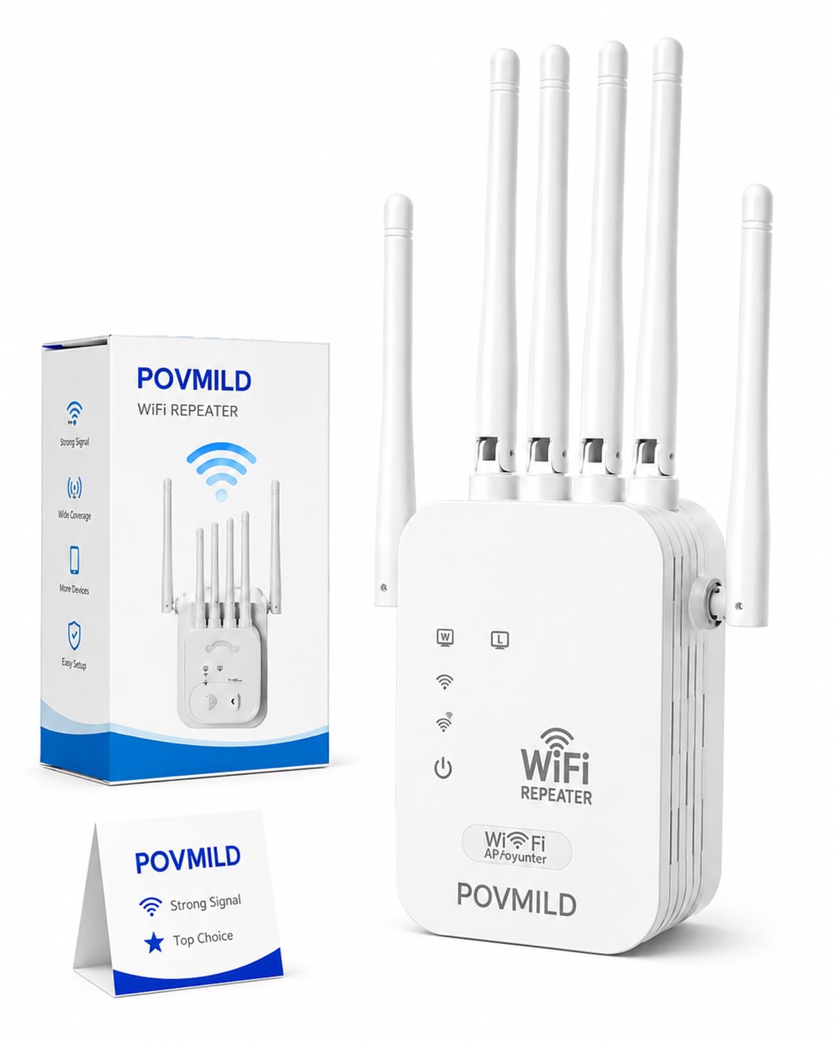 WiFi Repeater 1200Mbps with 6 Antennas مقوي اشارة