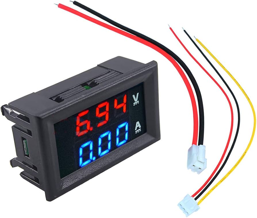 TJ6 0.28" 100V 100A Dual LED Voltmeter Ammeter مقياس جهد وتيار رقمي