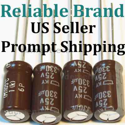25v330uF Electrolytic Capacitor (Made in Japan) مكثف كيميائي صنع ياباني