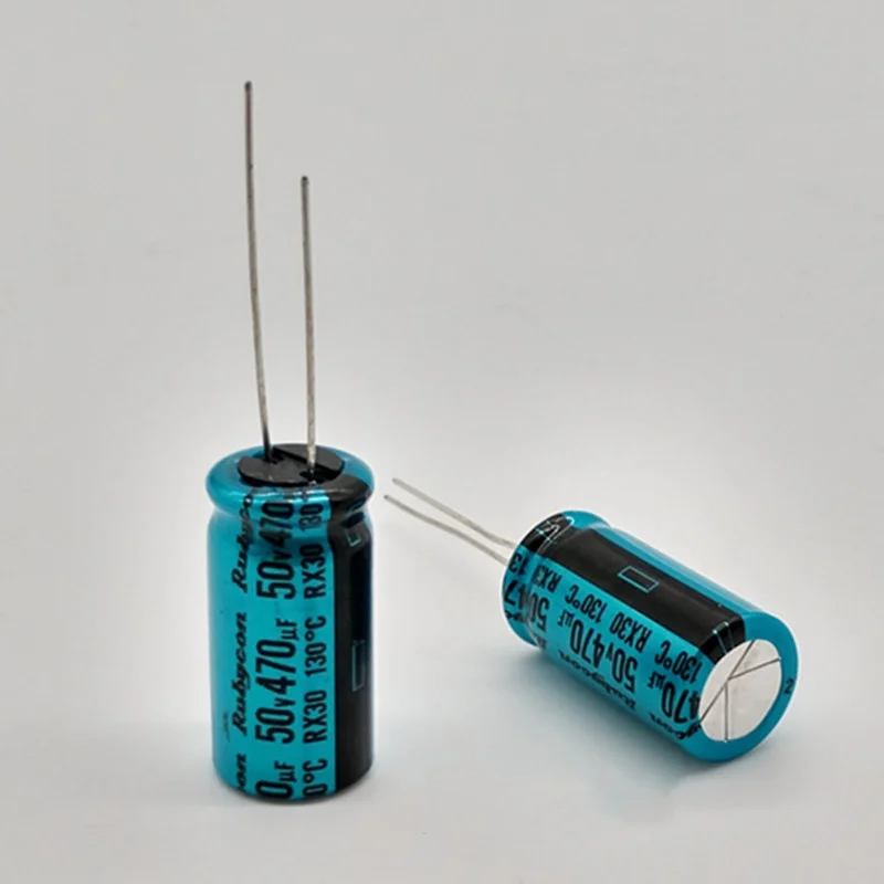 50v470uF Electrolytic Capacitor (Made in Japan) مكثف كيميائي صنع ياباني
